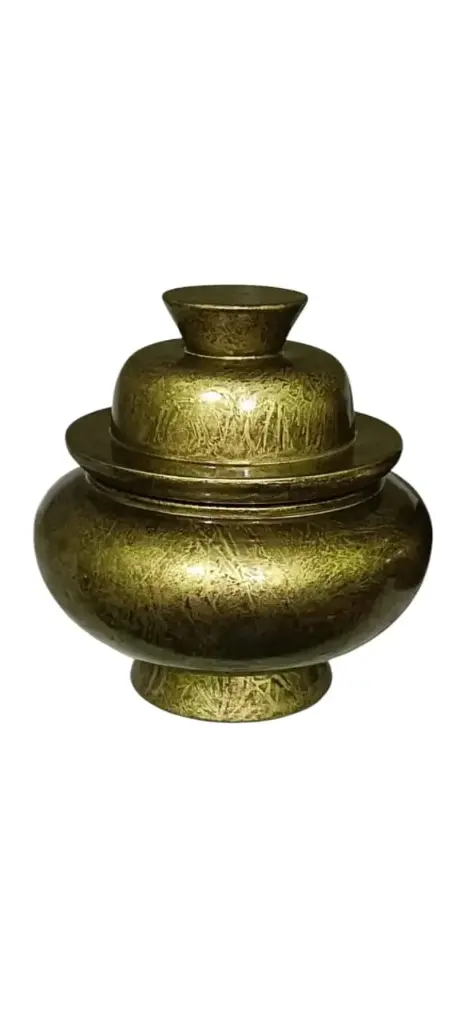 TIBETN WOODEN GOLDEN PLAN PARU