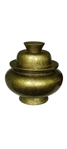 TIBETN WOODEN GOLDEN PLAN PARU