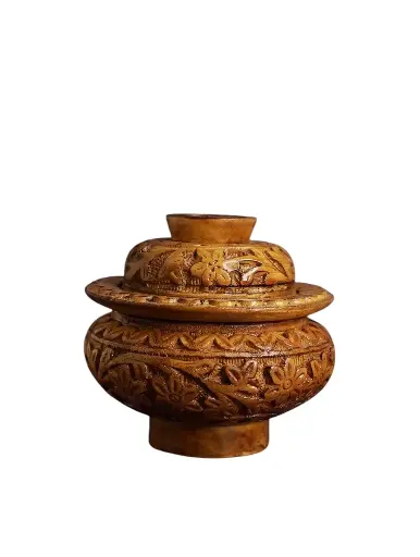 CARVING WOODEN PARU TIBETAN