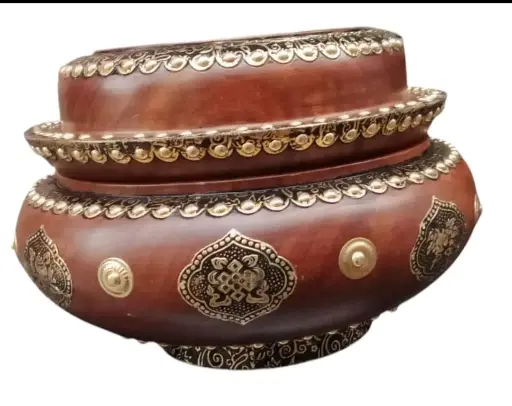 WOODEN TIBETAN ANTICK PARU