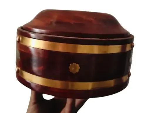 WOODEN CHAPATI BOX BROWN