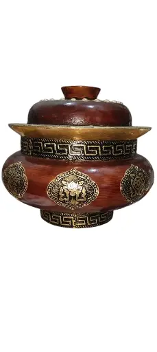 TIBETAN WOODEN BOWL PARU