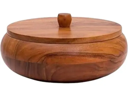 Handcrafted  Mango Wood Roti Box